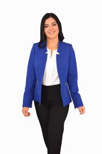 uniforme empresarial azul-blanco-negro (0527)